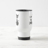 Mug De Voyage Chat noir éffrayant esthétique gothique (Centre)