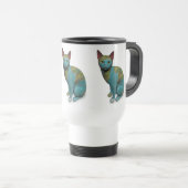 Mug De Voyage Chat Planète (Devant droit)