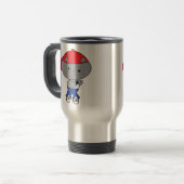 Mug De Voyage Chat Rapper en Débardeur (Devant gauche)