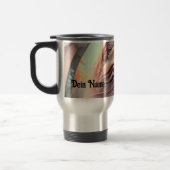 Mug De Voyage Chat romantique avec des fleurs (Gauche)