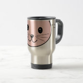 Mug De Voyage Chat rose mignon (Devant droit)