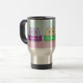 Mug De Voyage Chatons mignons pois personnalisés (Devant gauche)