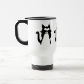 Mug De Voyage Chats noirs et blancs | Trois sages minous (Gauche)