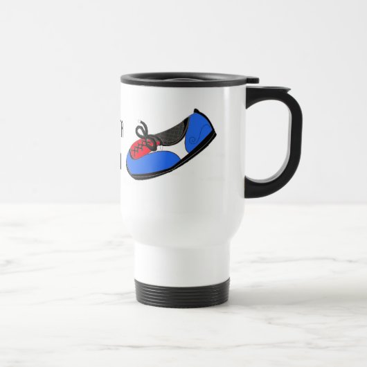 Mug De Voyage Chaussure de course - Faut que je coure (Droite)