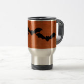 Mug De Voyage Chauves-souris déplaisantes Halloween Mug, Orange (Devant droit)