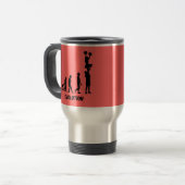 Mug De Voyage Cheerleading drôle (Devant gauche)