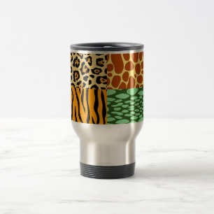 Mug De Voyage Cheetah, Giraffe, Tigre et Serpent