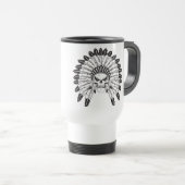 Mug De Voyage Chef du crâne indien (Devant droit)
