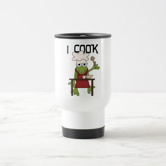 Mug De Voyage Chef grenouille I Cuisiner des t-shirts et des cad (Centre)