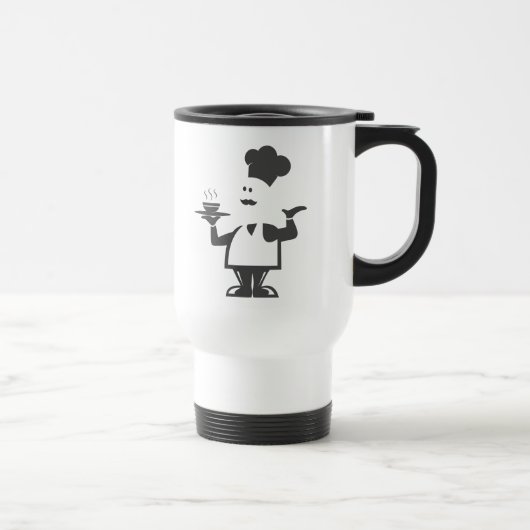 Mug De Voyage Chef tenant un bol de soupe (Droite)