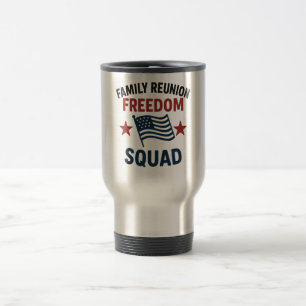 Mug De Voyage Chemise de réunion de famille Freedom Squad – USA