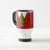 Mug De Voyage Chemise et Cravate papa rouge (Devant gauche)