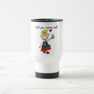 Mug De Voyage Chemises et Cadeaux de Demande en Mariage Marry Me