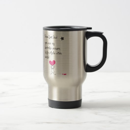Mug De Voyage Cher papa (Droit)
