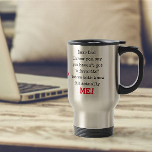 Mug De Voyage Cher père de votre favori - Funny Personnalisé
