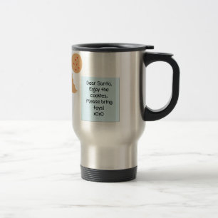 Mug De Voyage Chers Cookies Père Noël, S'Il Vous Plaît Apportez