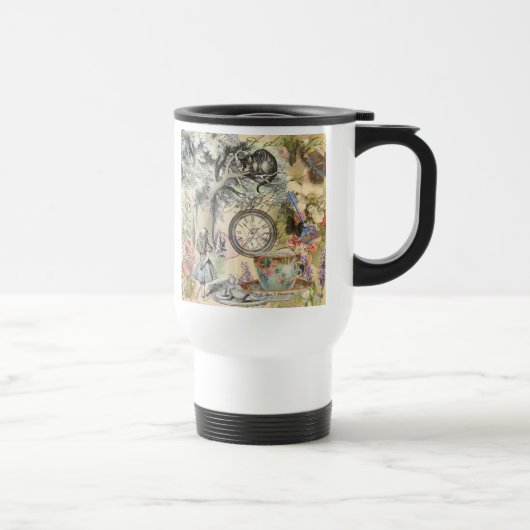 Mug De Voyage Cheshire Chat Alice Wonderland Classic (Droite)