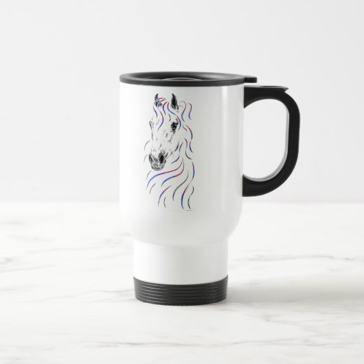 Mug De Voyage Cheval arabe élégant (Droite)