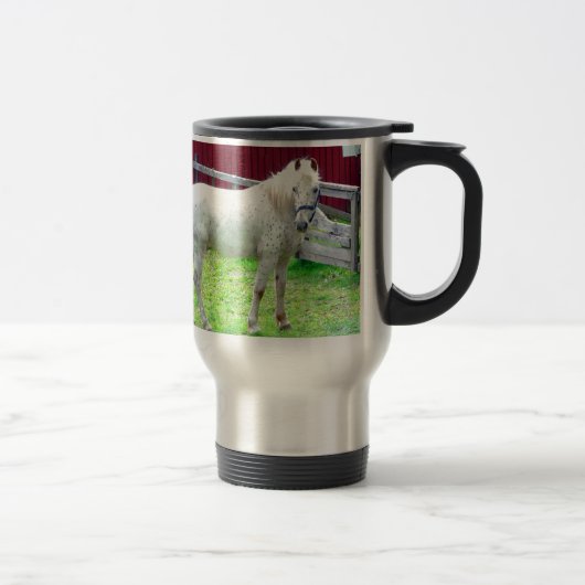 Mug De Voyage Cheval blanc (Droit)