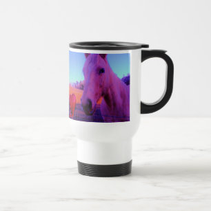 Mug De Voyage Cheval Brown et Coeur Rouge