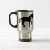 Mug De Voyage Cheval de Piaffe (noir) (Gauche)