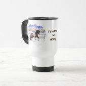 Mug De Voyage Cheval de Tinker Tinker Gypsy Vanner Brown Pinto (Devant gauche)
