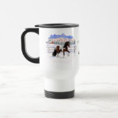 Mug De Voyage Cheval de Tinker Tinker Gypsy Vanner Brown Pinto (Gauche)