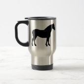 Mug De Voyage Cheval de trait (noir) (Gauche)