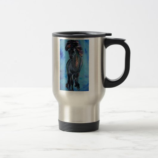 Mug De Voyage Cheval islandais dans le tolt (Droit)