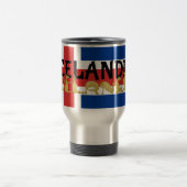 Mug De Voyage Cheval islandais | Drapeau de l'Islande (Centre)