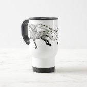 Mug De Voyage Cheval islandais Gra (Devant gauche)