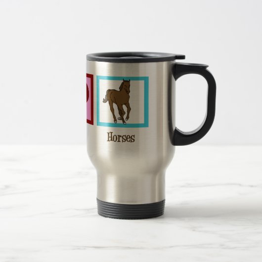 Mug De Voyage Cheval mignon (Droit)
