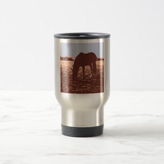 Mug De Voyage Cheval Pop Art (Centre)