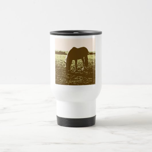 Mug De Voyage Cheval Pop Art (Centre)