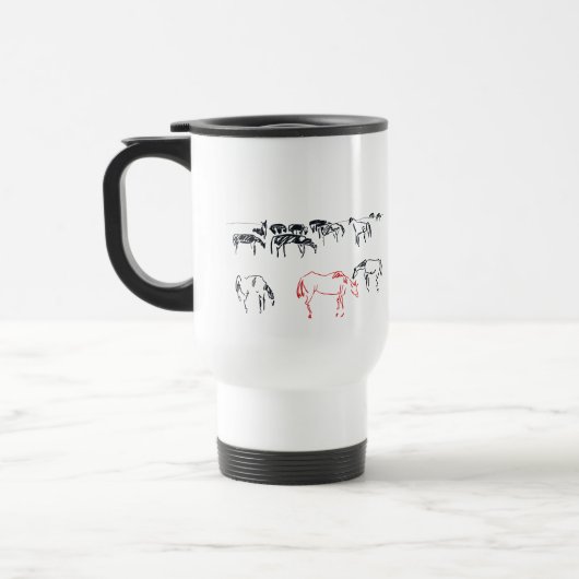 Mug De Voyage Chevaux (Gauche)