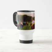 Mug De Voyage Chevaux de course Edgar Degas à Longchamp (Devant gauche)