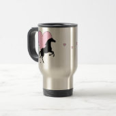 Mug De Voyage Chevaux et amour (Devant gauche)