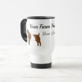 Mug De Voyage Chèvre de garde personnalisée (Devant gauche)