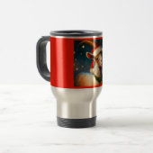 Mug De Voyage Chèvre de Noël 2 (Devant gauche)