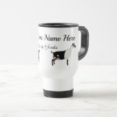 Mug De Voyage Chèvre laitière alpine personnalisée (Devant droit)