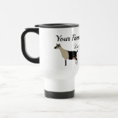Mug De Voyage Chèvre laitière alpine personnalisée (Gauche)