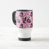 Mug De Voyage Chibi Catwoman, Harley Quinn & Kittens Motif (Devant gauche)
