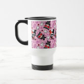 Mug De Voyage Chibi Catwoman, Harley Quinn & Kittens Motif (Gauche)