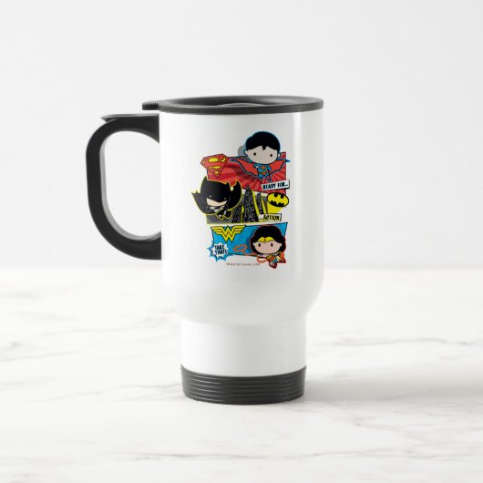 Mug De Voyage Chibi Héros Prêts À L'Action ! (Gauche)