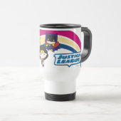 Mug De Voyage Chibi Justice League Rainbow (Devant droit)