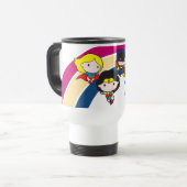 Mug De Voyage Chibi Justice League Rainbow (Devant gauche)
