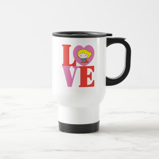 Mug De Voyage Chibi Supergirl LOVE (Droite)