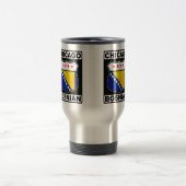 Mug De Voyage Chicago Bosniaque Américain (Centre)