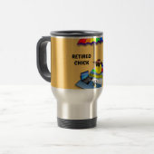 Mug De Voyage Chick retraité, oh si mignon, (Devant gauche)
