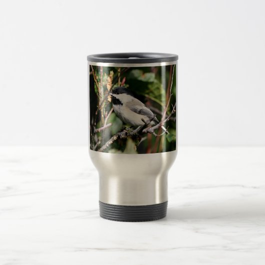 Mug De Voyage chickadee Noir-couvert (Centre)